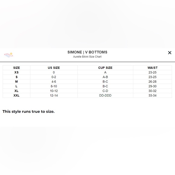 Aurelle Simone Bikini NWT - Picture 8 of 9